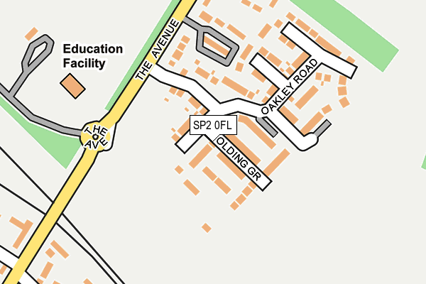 SP2 0FL map - OS OpenMap – Local (Ordnance Survey)