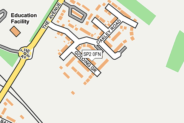 SP2 0FN map - OS OpenMap – Local (Ordnance Survey)