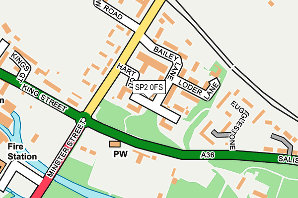 SP2 0FS map - OS OpenMap – Local (Ordnance Survey)