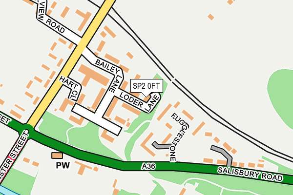 SP2 0FT map - OS OpenMap – Local (Ordnance Survey)