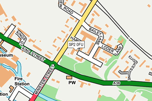 SP2 0FU map - OS OpenMap – Local (Ordnance Survey)
