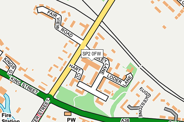 SP2 0FW map - OS OpenMap – Local (Ordnance Survey)