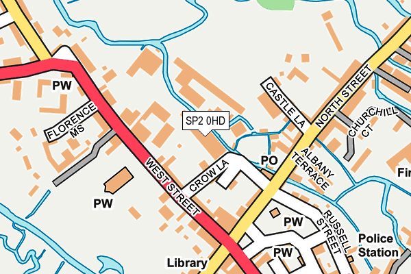 SP2 0HD map - OS OpenMap – Local (Ordnance Survey)