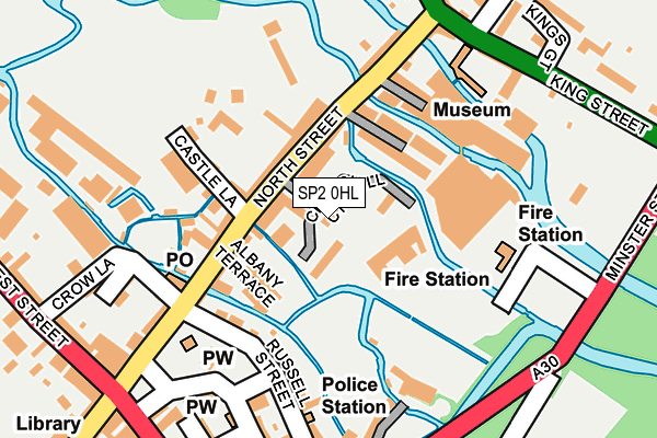 SP2 0HL map - OS OpenMap – Local (Ordnance Survey)