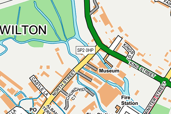 SP2 0HP map - OS OpenMap – Local (Ordnance Survey)