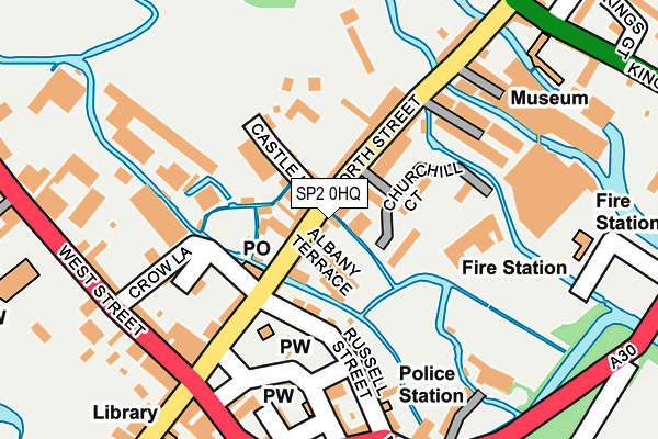 SP2 0HQ map - OS OpenMap – Local (Ordnance Survey)