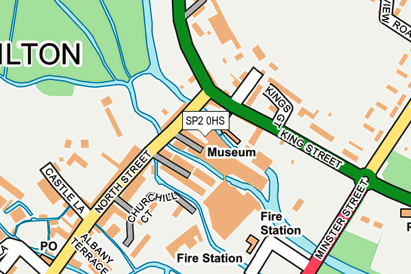 SP2 0HS map - OS OpenMap – Local (Ordnance Survey)