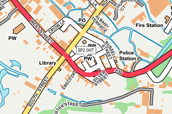 SP2 0HT map - OS OpenMap – Local (Ordnance Survey)