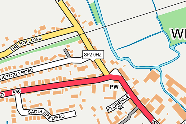 SP2 0HZ map - OS OpenMap – Local (Ordnance Survey)