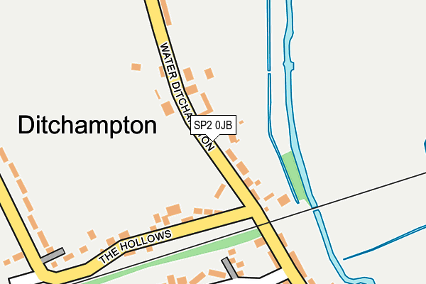 SP2 0JB map - OS OpenMap – Local (Ordnance Survey)