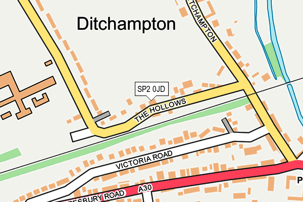 SP2 0JD map - OS OpenMap – Local (Ordnance Survey)