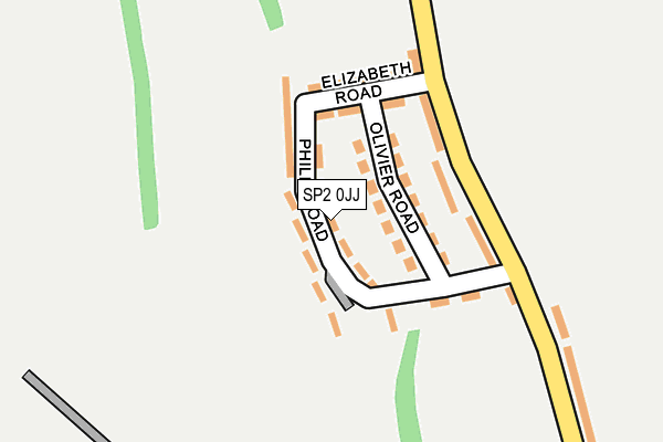 SP2 0JJ map - OS OpenMap – Local (Ordnance Survey)