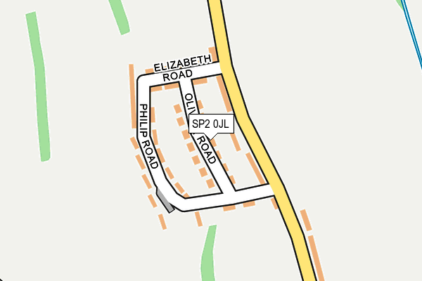 SP2 0JL map - OS OpenMap – Local (Ordnance Survey)