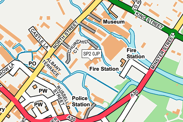 SP2 0JP map - OS OpenMap – Local (Ordnance Survey)