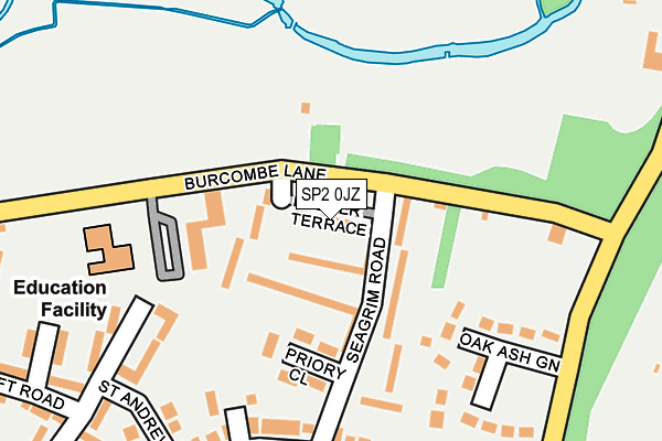 SP2 0JZ map - OS OpenMap – Local (Ordnance Survey)