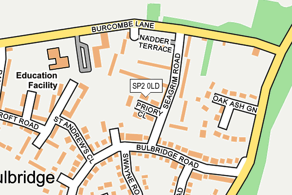 SP2 0LD map - OS OpenMap – Local (Ordnance Survey)