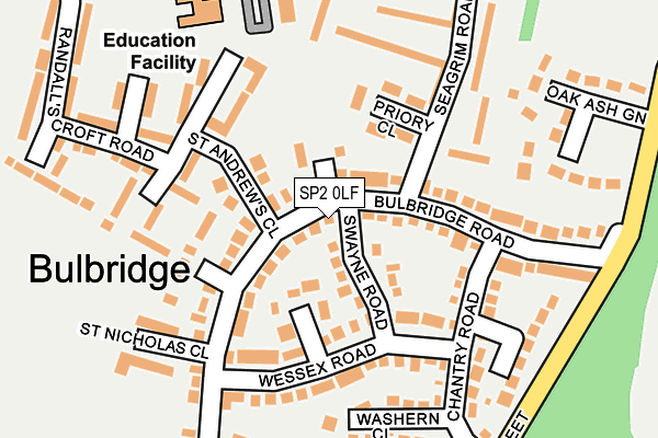 SP2 0LF map - OS OpenMap – Local (Ordnance Survey)