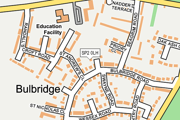 SP2 0LH map - OS OpenMap – Local (Ordnance Survey)