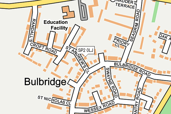 SP2 0LJ map - OS OpenMap – Local (Ordnance Survey)