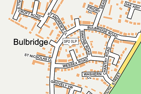 SP2 0LP map - OS OpenMap – Local (Ordnance Survey)