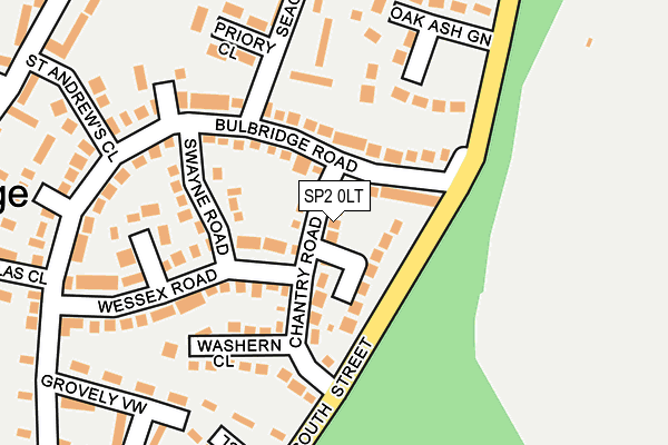 SP2 0LT map - OS OpenMap – Local (Ordnance Survey)