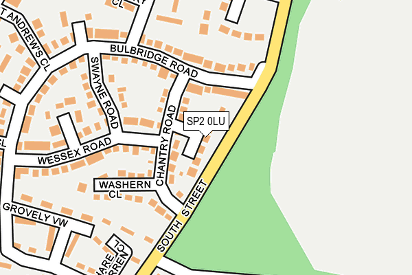 SP2 0LU map - OS OpenMap – Local (Ordnance Survey)