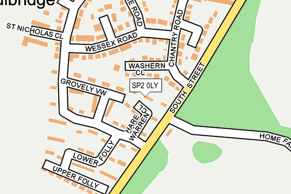 SP2 0LY map - OS OpenMap – Local (Ordnance Survey)