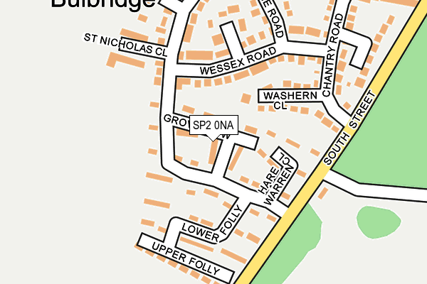 SP2 0NA map - OS OpenMap – Local (Ordnance Survey)