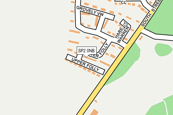 SP2 0NB map - OS OpenMap – Local (Ordnance Survey)