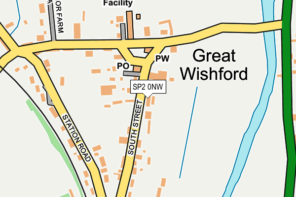 SP2 0NW map - OS OpenMap – Local (Ordnance Survey)