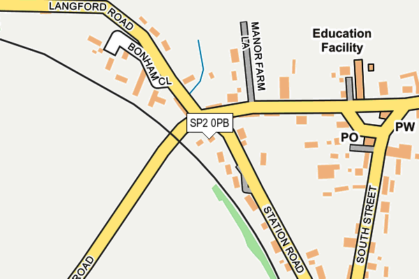 SP2 0PB map - OS OpenMap – Local (Ordnance Survey)