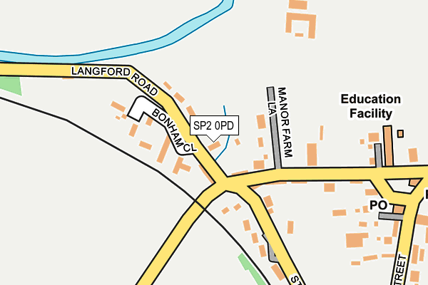 SP2 0PD map - OS OpenMap – Local (Ordnance Survey)