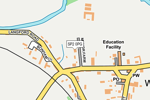 SP2 0PG map - OS OpenMap – Local (Ordnance Survey)