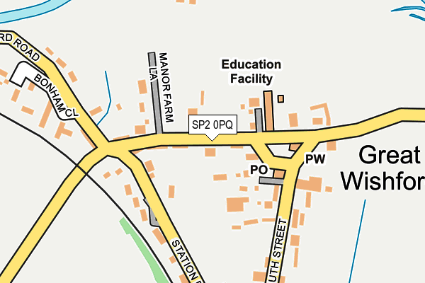 SP2 0PQ map - OS OpenMap – Local (Ordnance Survey)