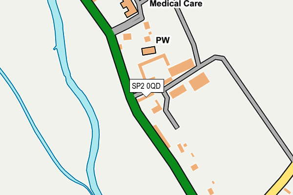 SP2 0QD map - OS OpenMap – Local (Ordnance Survey)