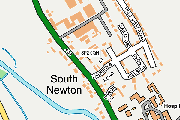 SP2 0QH map - OS OpenMap – Local (Ordnance Survey)