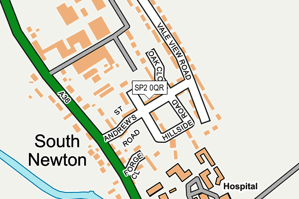 SP2 0QR map - OS OpenMap – Local (Ordnance Survey)