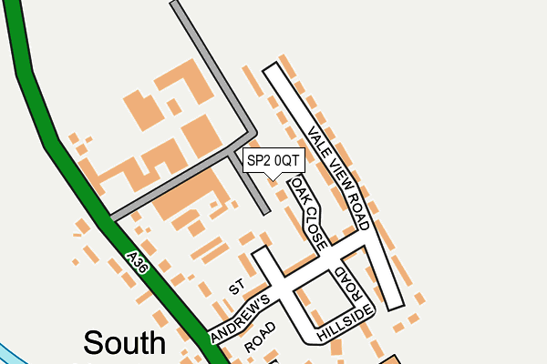 SP2 0QT map - OS OpenMap – Local (Ordnance Survey)