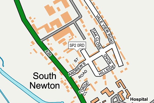 SP2 0RD map - OS OpenMap – Local (Ordnance Survey)