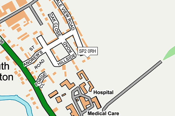 SP2 0RH map - OS OpenMap – Local (Ordnance Survey)