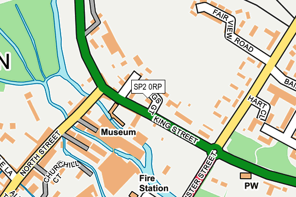 SP2 0RP map - OS OpenMap – Local (Ordnance Survey)