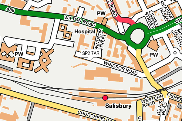 SP2 7AR map - OS OpenMap – Local (Ordnance Survey)