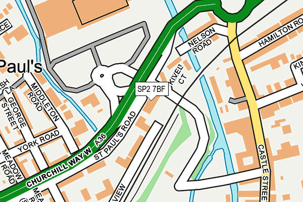 SP2 7BF map - OS OpenMap – Local (Ordnance Survey)