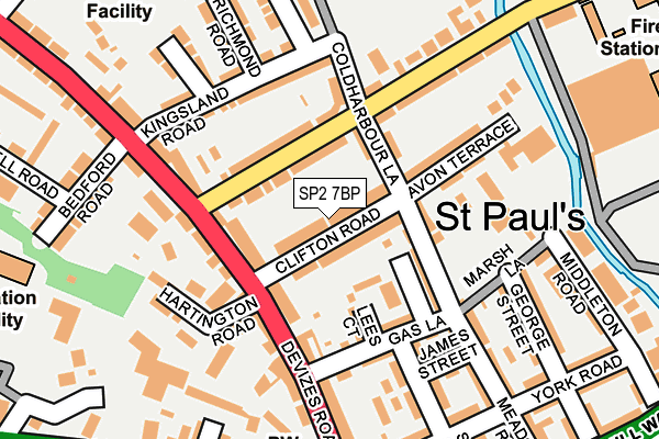 SP2 7BP map - OS OpenMap – Local (Ordnance Survey)