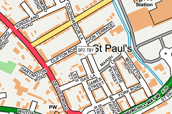 SP2 7BY map - OS OpenMap – Local (Ordnance Survey)