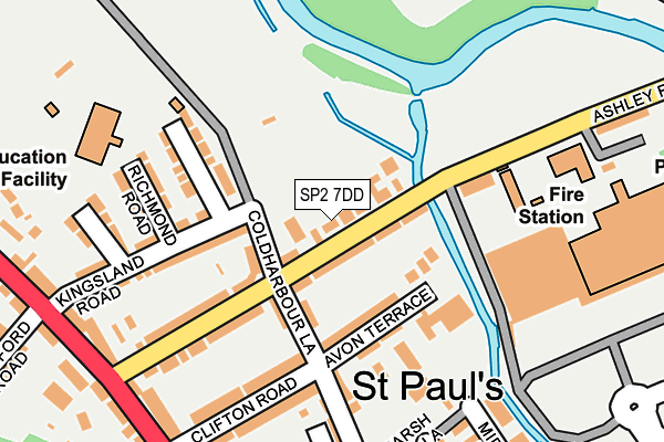 SP2 7DD map - OS OpenMap – Local (Ordnance Survey)