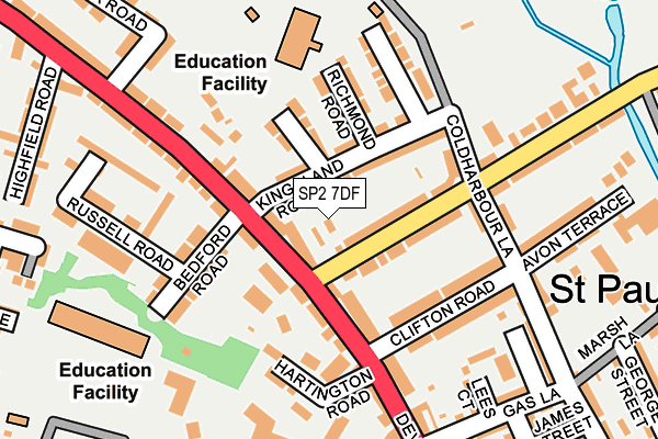 SP2 7DF map - OS OpenMap – Local (Ordnance Survey)