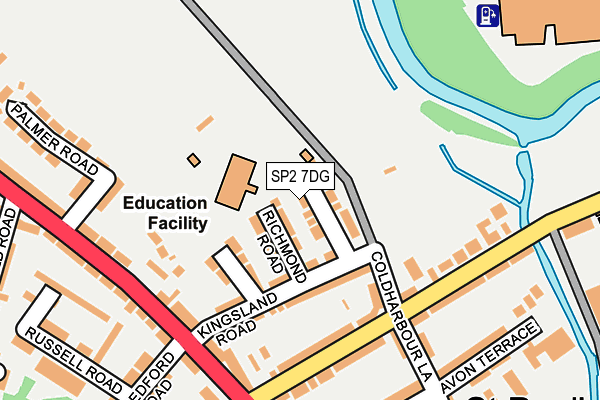 SP2 7DG map - OS OpenMap – Local (Ordnance Survey)