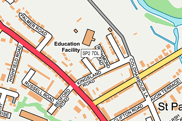 SP2 7DL map - OS OpenMap – Local (Ordnance Survey)