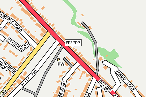 SP2 7DP map - OS OpenMap – Local (Ordnance Survey)